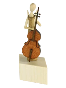 Sternkopf-Engel Mini Musiker Bassgeige