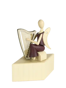 Sternkopf-Engel Mini Musiker Harfe