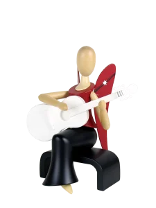 Sternkopf-Engel Musiker Gitarre