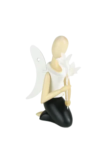 Sternkopf-Engel kniend mit Glockenblume