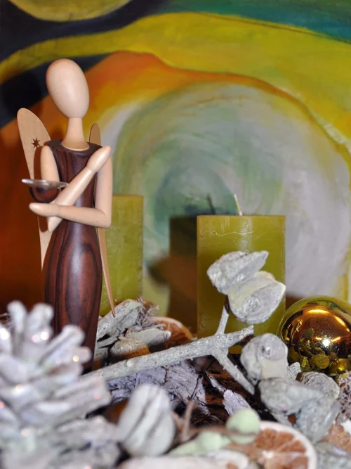 Sternkopf-Engel Edelholz Palisander