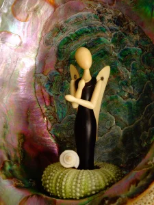 Sternkopf-Engel Mini Ebenholz