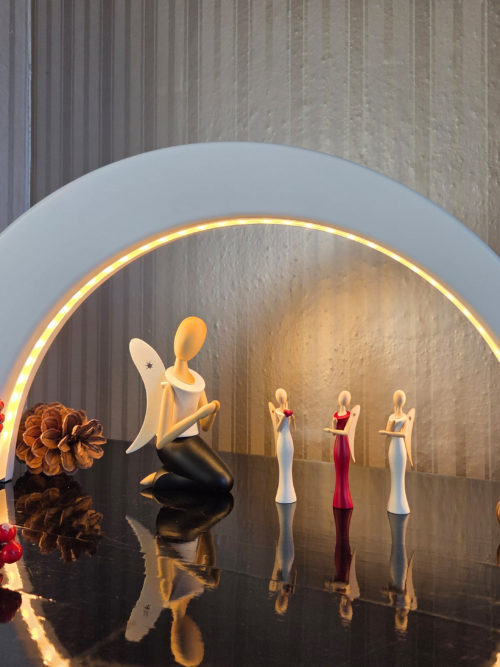 LED Lichterbogen SIMPLEX weiß von Näumanns – die Bühne für deine Sternkopf-Engel